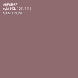 #8F6B6F - Sand Dune Color Image